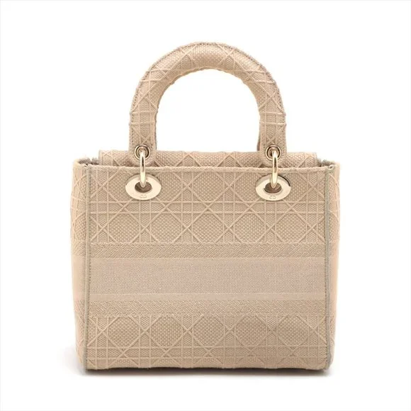 Christian Dior Cannage Lady Dior Handbag Beige - Picture 2 of 14